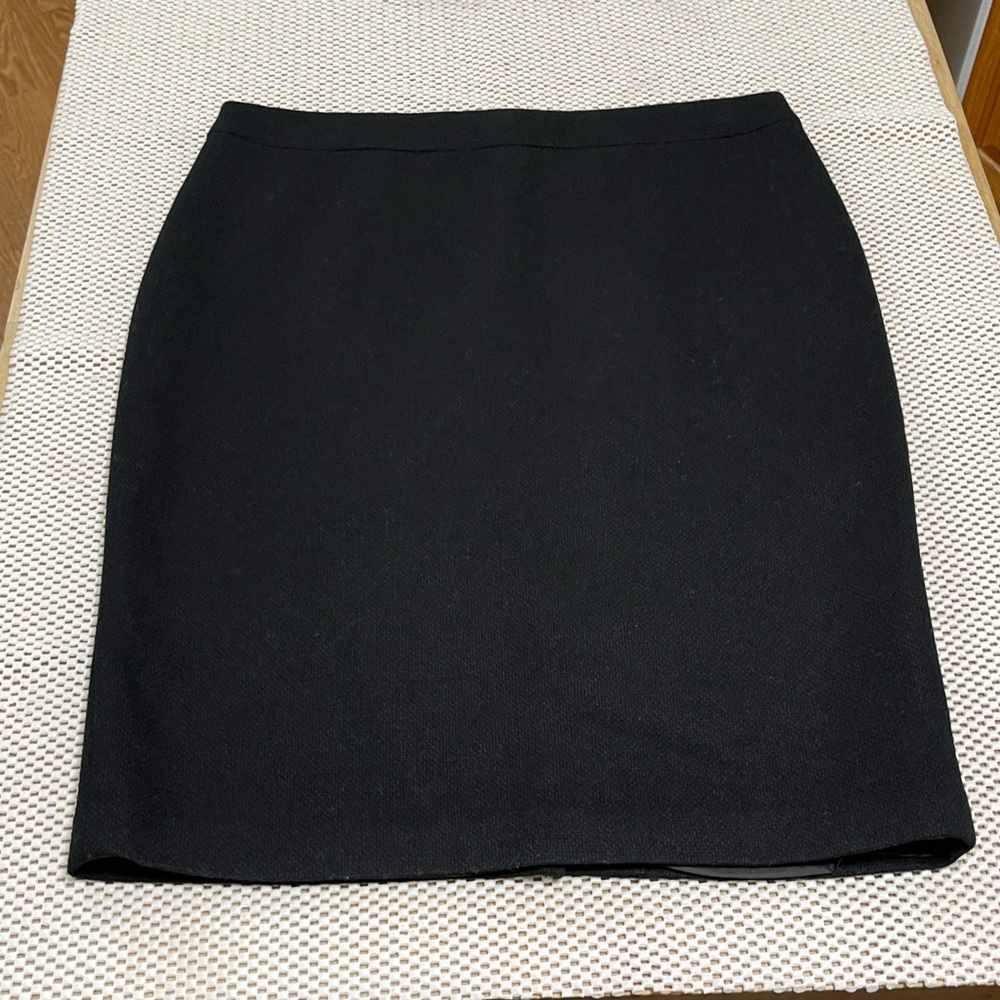 Willie Smith Black Wool Pencil Skirt - Sz 4